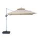 Arlmont & Co. Rishabh 118.11" Square Cantilever Umbrella w/ Base Metal in Brown | 108.66 H x 118.11 W x 118.11 D in | Wayfair