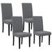 Red Barrel Studio® Milciades Polyester Blend Parsons Chair Dining Chair in Gray | 38.5 H x 18.5 W x 23.3 D in | Wayfair