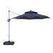 Arlmont & Co. Rosolina 129.92" Octagonal Cantilever Umbrella w/ Base Metal in Blue/Navy | 108.66 H x 129.92 W x 129.92 D in | Wayfair