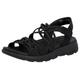 Sandale RIEKER EVOLUTION Gr. 37, schwarz Damen Schuhe Sandalen