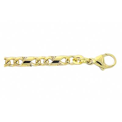Goldarmband ADELIA´S "333 Gold Fantasie Armband 19 cm" Armbänder Gr. Gelbgold 333, goldfarben (gold) Damen Armbänder Gold 19 cm 333 Goldschmuck für