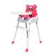 Baby Highchair 4 in 1 Adjustable Highchair Infant Highchair Infant High Feeding Seat High Chair for Babies Toddler High Chair Baby High Chairs Baby Feeding Seat with Tray and Safety Belt (Pink)