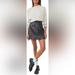 Free People Skirts | Free People Maisie Button Front Faux Leather Miniskirt In Black Size 6 | Color: Black | Size: 6