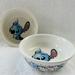 Disney Small Pets | Disney Stitch Pet Bowls - Set Of 2 | Color: Blue/White | Size: Os