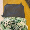 Athleta Swim | Athleta Gray Swimsuit ,Size Large Niptuck Green Swimsuit Size 12 | Color: Gray/Green | Size: L