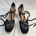 Kate Spade Shoes | Kate Spade New York Daisy Blue Denim Wedge Espadrille Sandals Sz 7.5 M Preowned | Color: Blue/Tan | Size: 7.5