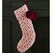 Anthropologie Holiday | Anthropologie Wool Pom Wilma Stocking | Color: Pink/White | Size: Os