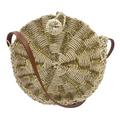 American Eagle Outfitters Bags | American Eagle Outfitters Round Straw Wicker Crossbody Shoulder Bag | Color: Gold/Tan | Size: Os
