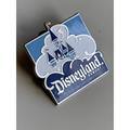 Disney Jewelry | Disneyland Resort Pin Blue Square W Tinkerbell 2007 - Euc | Color: Blue/Silver | Size: Os