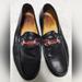 Gucci Shoes | Gucci 9.5 Men's Black Horsebit Leather Loafer W/Web Stripe..Nib Brand New | Color: Black | Size: 39