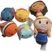 Disney Toys | Lot 6 Disney 4 Tsum Mini Plush Pooh, Stitch, Nemo, Dumbo, I Halmark I Teacup | Color: Orange/Yellow | Size: 4"