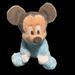 Disney Toys | Disneyland Mickey Mouse Stuffed Animal Lovey Plush Chimes Jingles Baby Blue | Color: Blue | Size: Osbb