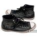 Converse Shoes | Converse All Star The Clash Black Leather Hi-Top Sneakers Shoes | Color: Black/White | Size: 11