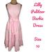 Lilly Pulitzer Dresses | Lilly Pulitzer Maybella Tiered Midi In Pink White Gingham Stripe Dress Size 10 | Color: Pink/White | Size: 10