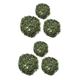 LIFKOME 6 Pcs Artificial Grass Ball Hanging Eucalyptus Artificial Topiary Decor for Home Artificial Grass Outdoor Faux Eucalyptus Tree Faux Greenery Plant Pendant Plastic Flower