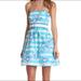 Lilly Pulitzer Dresses | Lily Pulitzer Langley Strapless Dress Shorely Blue 00 | Color: Blue/White | Size: 00