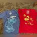 Disney Tops | Disney Mickey Mouse And Minnie Mouse Size Medium Bundle (2 Shirts) | Color: Blue/Red | Size: M