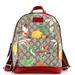 Gucci Bags | Gucci Zip Pocket Backpack Tian Print Gg #118647g94b | Color: Red | Size: W:9" X H:12" X D:6"