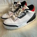 Nike Shoes | Nike Shoes Air Jordan 3 Retro Se Gs “Denim/Fire Red” | Color: Red/White | Size: 8.5