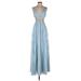 BCBGMAXAZRIA Cocktail Dress: Blue Dresses - New - Women's Size 0