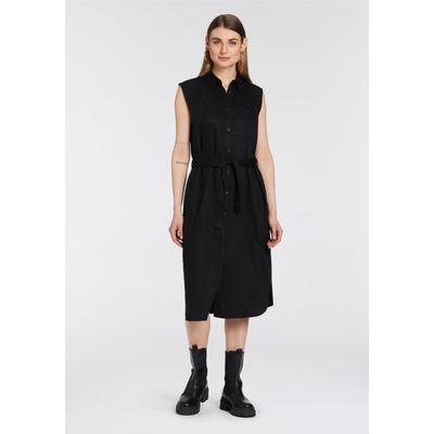 Blusenkleid OTTO PRODUCTS "CIRCULAR COLLECTION", Damen, Gr. 36, N-Gr, schwarz, Web, Obermaterial: 100% Lyocell (TENCEL), Basic, loose fit wadenlang, ohne Ärmel, Kleider, midi-Länge, ärmellos, aus Lyocell (TENCEL™), mit Bindegürtel Image