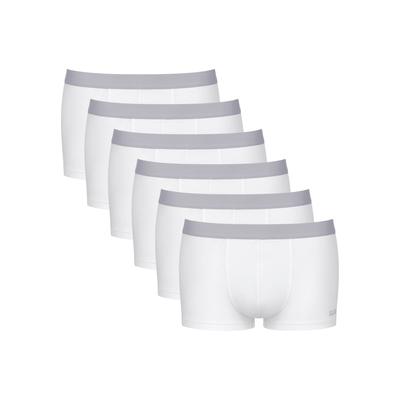 Hipster SLOGGI "Men GO ABC 2.0", Herren, Gr. XXL, weiß, Single Jersey, Obermaterial: 95% Baumwolle, 5% Elasthan, clean, unifarben, körpernah, Unterhosen, weich, Baumwollmix, elastischer Logobund, Baisc, ohne Eingriff Image