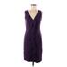 Elie Tahari Casual Dress - Sheath: Purple Dresses - Women's Size 8