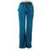 Esti Couture Velour Pants - High Rise: Blue Activewear - Women's Size Large