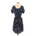 Gap Casual Dress - Wrap: Blue Batik Dresses - Women's Size Medium