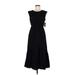 Nine West Casual Dress - High/Low: Black Dresses - Women's Size Small
