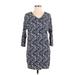 Old Navy Casual Dress: Blue Damask Dresses - Women's Size Small
