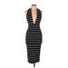 Bec & Bridge Cocktail Dress - Bodycon: Black Stripes Dresses - Women's Size 6