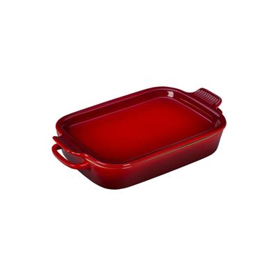 Le Creuset Rectangular Dish w/ Platter Lid Cerise ...