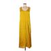 Velvet by Graham & Spencer Casual Dress - Slip dress: Yellow Dresses - New - Women's Size Medium