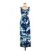 Tart Casual Dress - Maxi: Blue Acid Wash Print Dresses - Women's Size X-Small