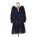 Melissa Odabash Casual Dress - Popover: Blue Dresses - Women's Size Small