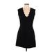 French Connection Casual Dress - Mini: Black Solid Dresses - Women's Size 10