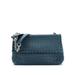 Bottega Veneta Leather Crossbody Bag: Blue Bags