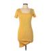Wild Fable Casual Dress - Mini: Yellow Dresses - Women's Size Large