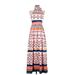 Eliza J Casual Dress - Maxi: White Print Dresses - Women's Size 2