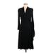 Banana Republic Casual Dress - Wrap: Black Dresses - Women's Size Medium