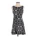 Victoria's Secret Pink Casual Dress - A-Line: Black Graphic Dresses - Women's Size Small