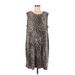 Apt. 9 Casual Dress: Brown Leopard Print Dresses - Women's Size 9