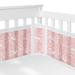 Sweet Jojo Designs +BreathableBaby Breathable Mesh Crib Liner Solid Blush Pink Floral Rose Girl Boho Shabby Chic