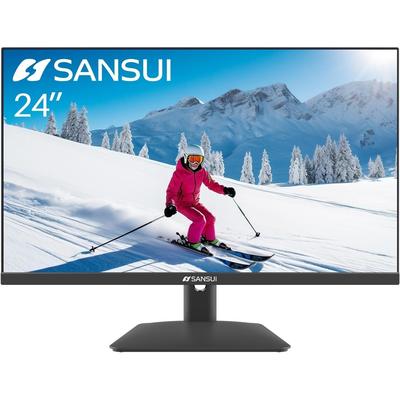 24 inch IPS FHD 1080P 75HZ HDR10 Computer Monitor with HDMI,VGA,DP Ports Frameless/Eye Care/Ergonomic Tilt/Speakers Built-in