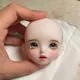 Neue Art Nette Puppe Make-Up der Kopf 1/6 Bjd Baby Puppe Zubehör 3D Augen Kinder Diy Kleid Up