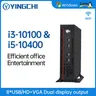 Yingchi Mini-PC VGA HD Dual-Display-Kern i3 10100 i5 10400 Hochleistungs-Home-Office Win10 Small