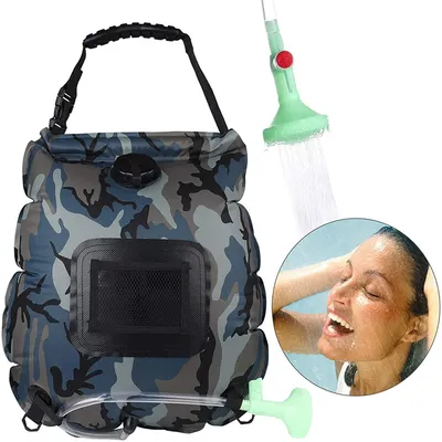 20L Outdoor Camping Shower Water Bag Solar Heating Portable Shower Camping Hiking Climbing Bath Equipment Ducha Portatil Camping