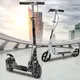 Adult/teenagers Kick Scooter Two Wheeled Foldable Portable Scooter Non-Slip Pedal Double Brake