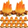 20 pz falò modello fuoco paesaggistica puntelli decorazione in miniatura falso fuoco fuoco fuoco